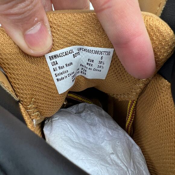 Wonder Nation Casual Lace Up Bootie Tucker Boots Brown Size 6 - Picture 7 of 10